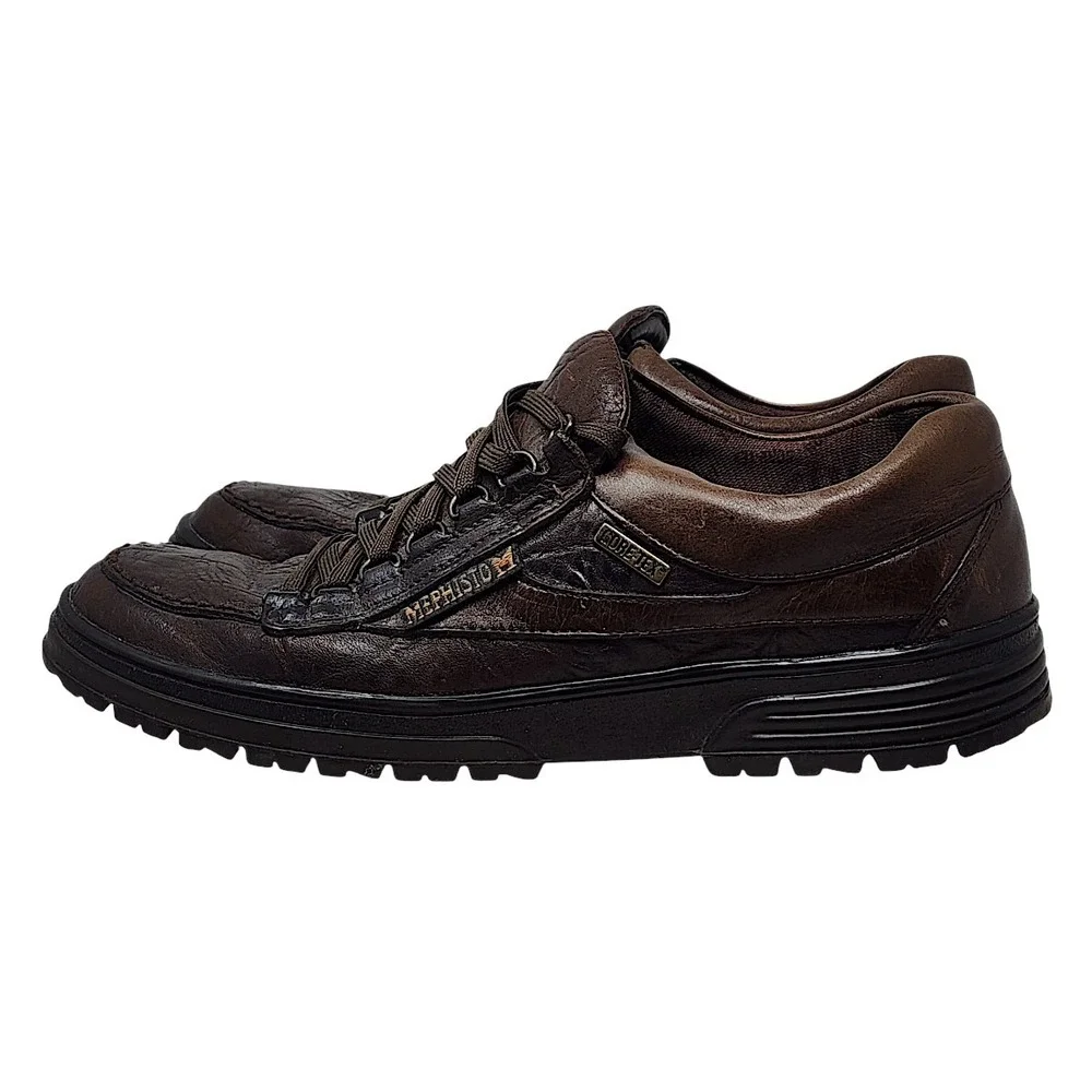 Mephisto Cruiser Walking Shoes 11 Men Brown Mamouth Grain Leather Shock Absorber